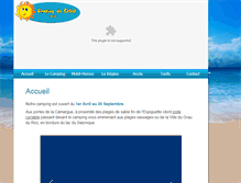 Tablet Screenshot of camping-soleil.com